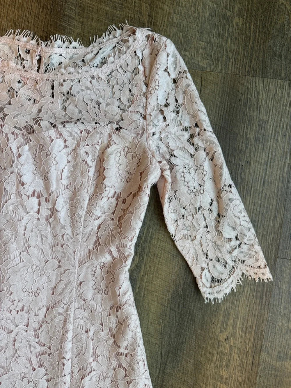 Eliza J Women’s Blush Pink Lace Dress Size 0 - Picture 5 of 13